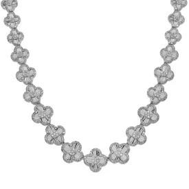 10K GOLD DIAMOND CLOVER CHAIN 6.90 CT