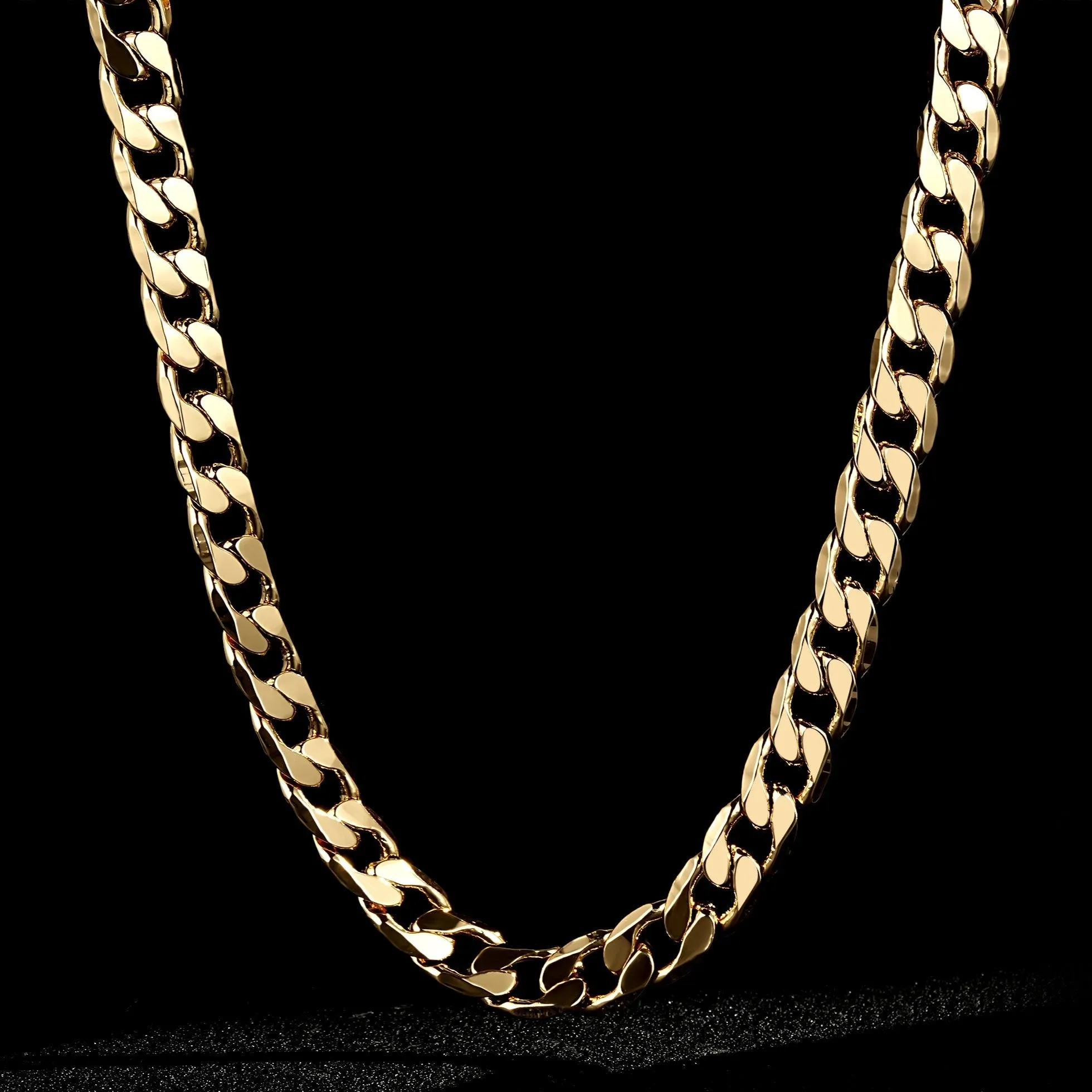 12mm Gold Cuban Curb Chain 24 Inches