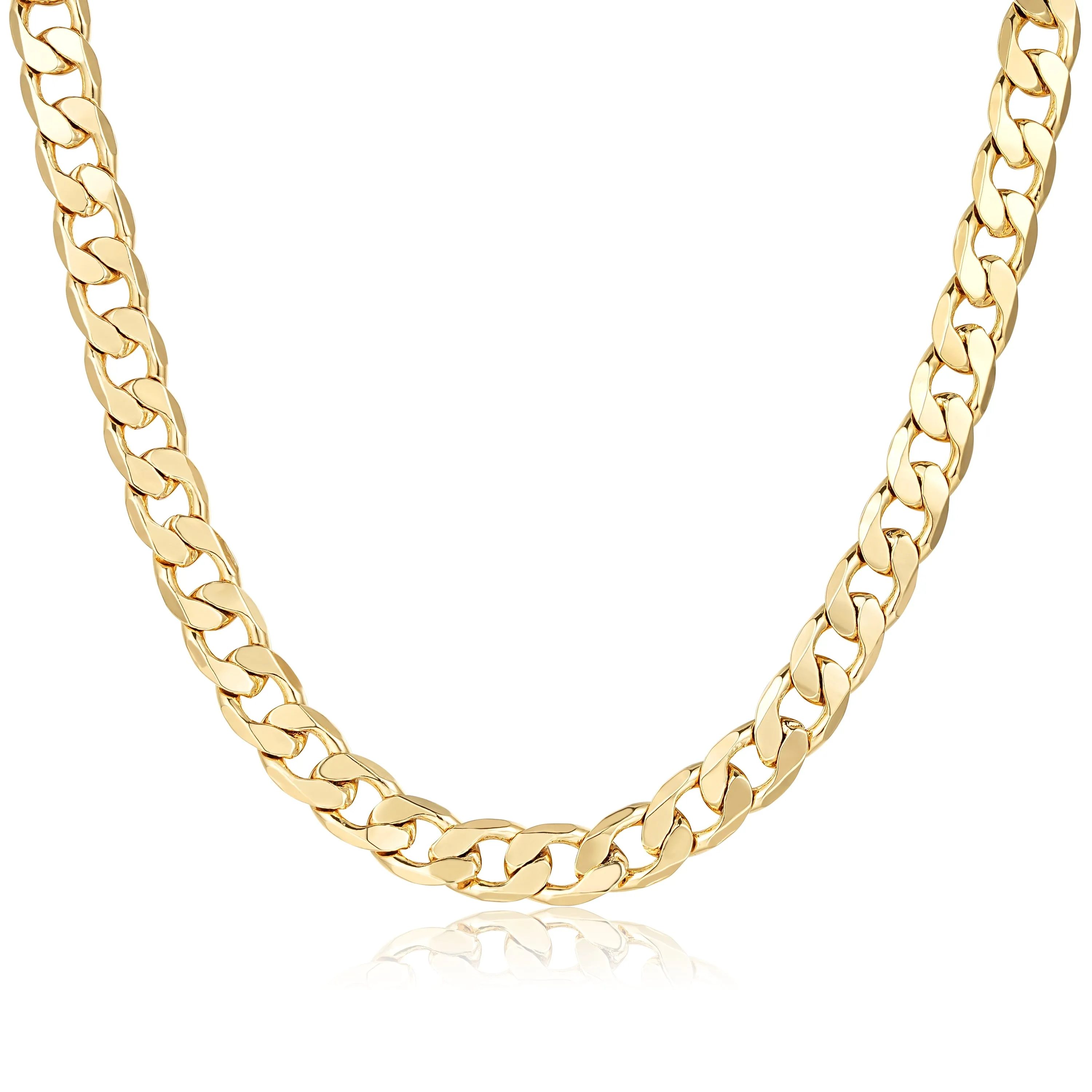 12mm Gold Cuban Curb Chain 24 Inches