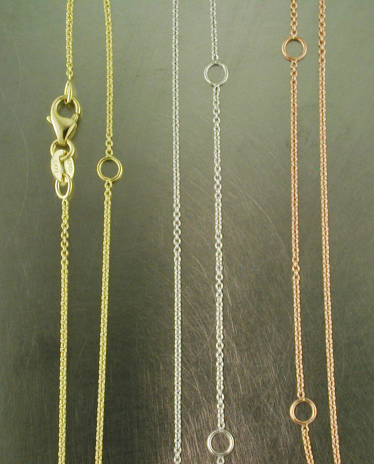 14K Gold Adjustable Chains