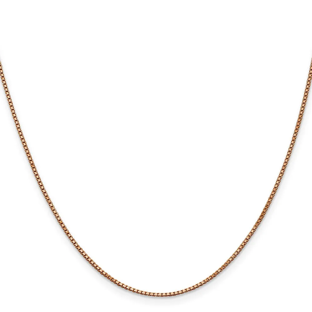 14KT Rose Gold 30-inch 1MM Box Chain