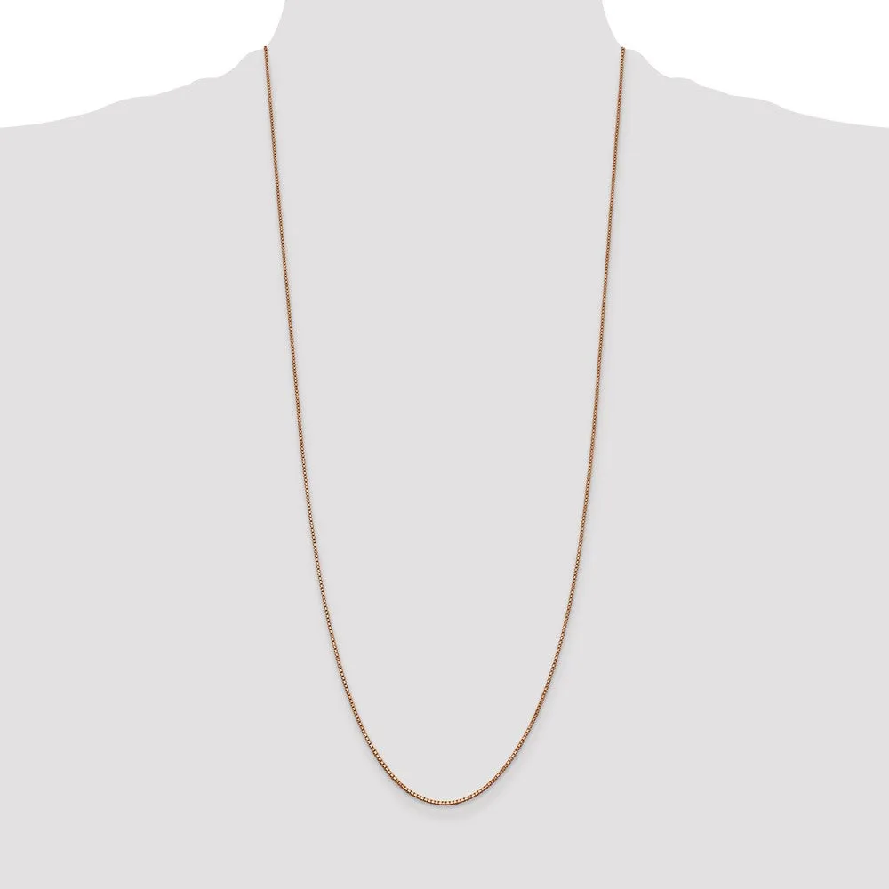 14KT Rose Gold 30-inch 1MM Box Chain