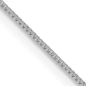 14KT White Gold 16-inch 0.5MM Box Pendant Chain