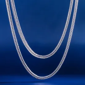 2.5mm Mens Franco Chain Set in White Gold (22" 24") KRKC