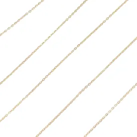 9ct Yellow Gold Lightweight Pendant Belcher Chain - 18 inches