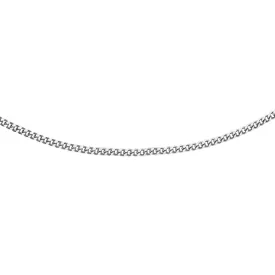 9K White Gold 25 Diamond Cut Curb Chain /20’’