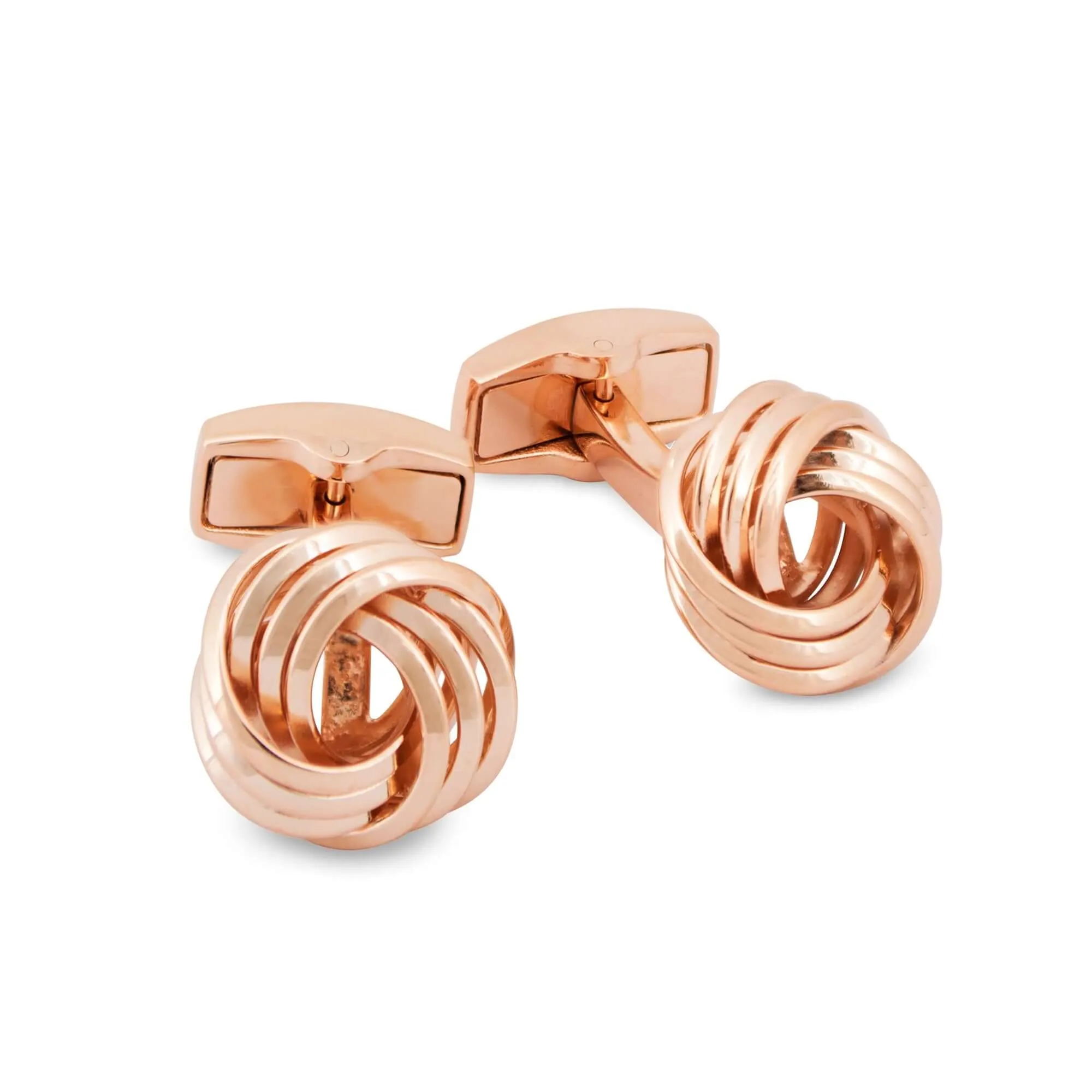 A.Azthom Wire Knot Rose Gold-tone Cufflinks