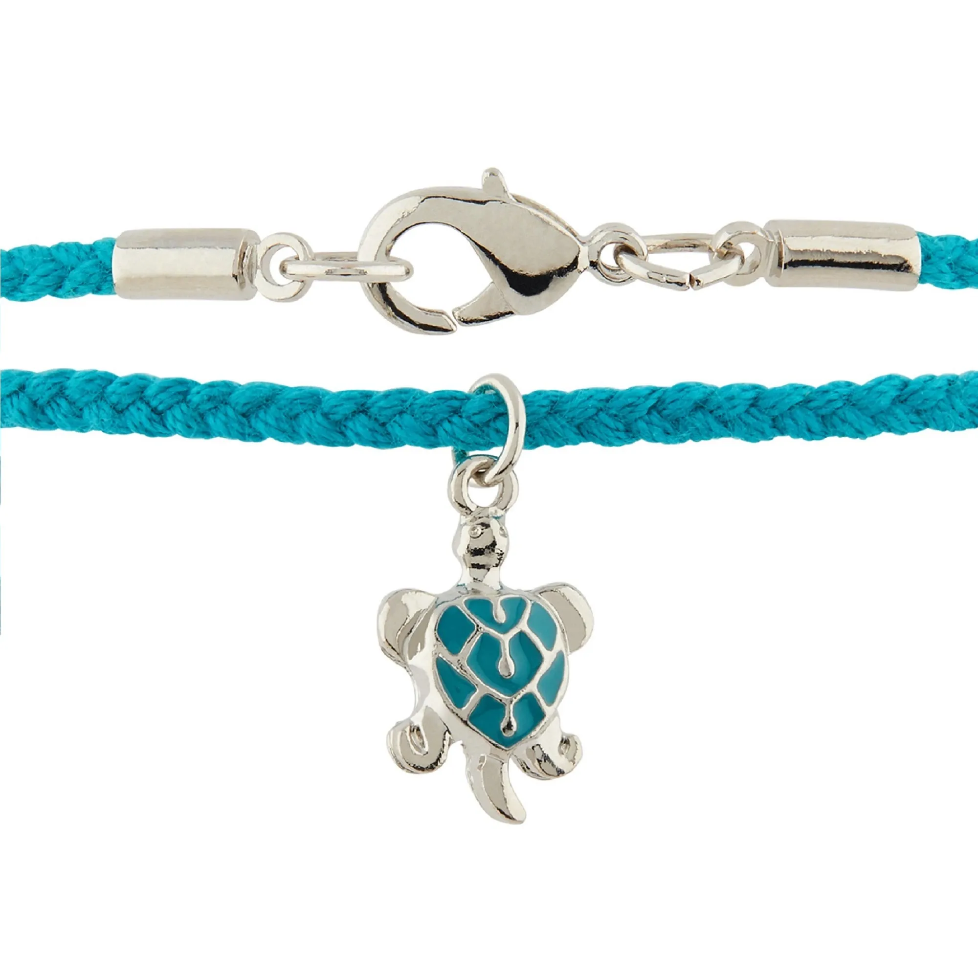 Accessorize London Women'S Blue Tammy Turtle Charm Anklet