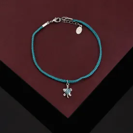 Accessorize London Women'S Blue Tammy Turtle Charm Anklet