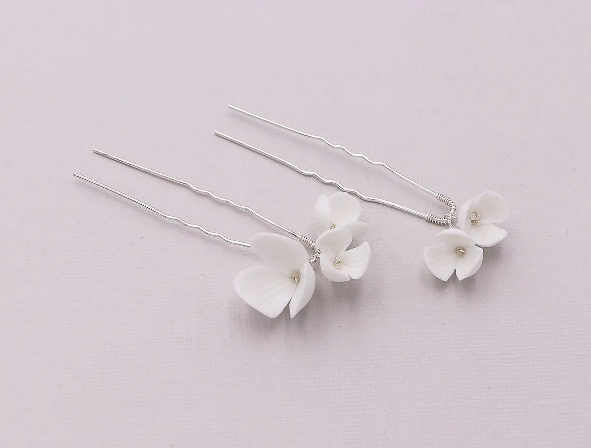 Angie Flower Hairpin Set of 2