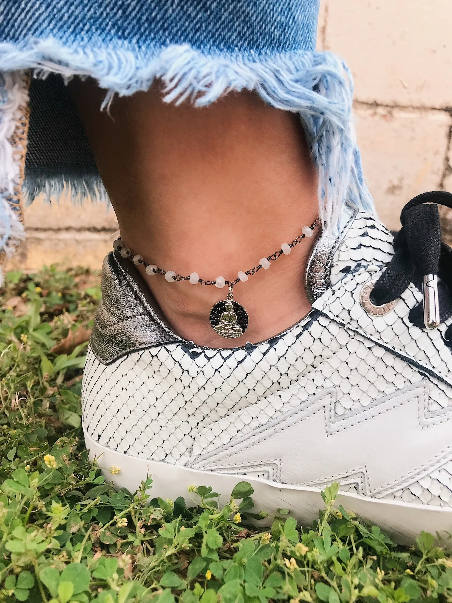 Anklet Charm // Gunmetal