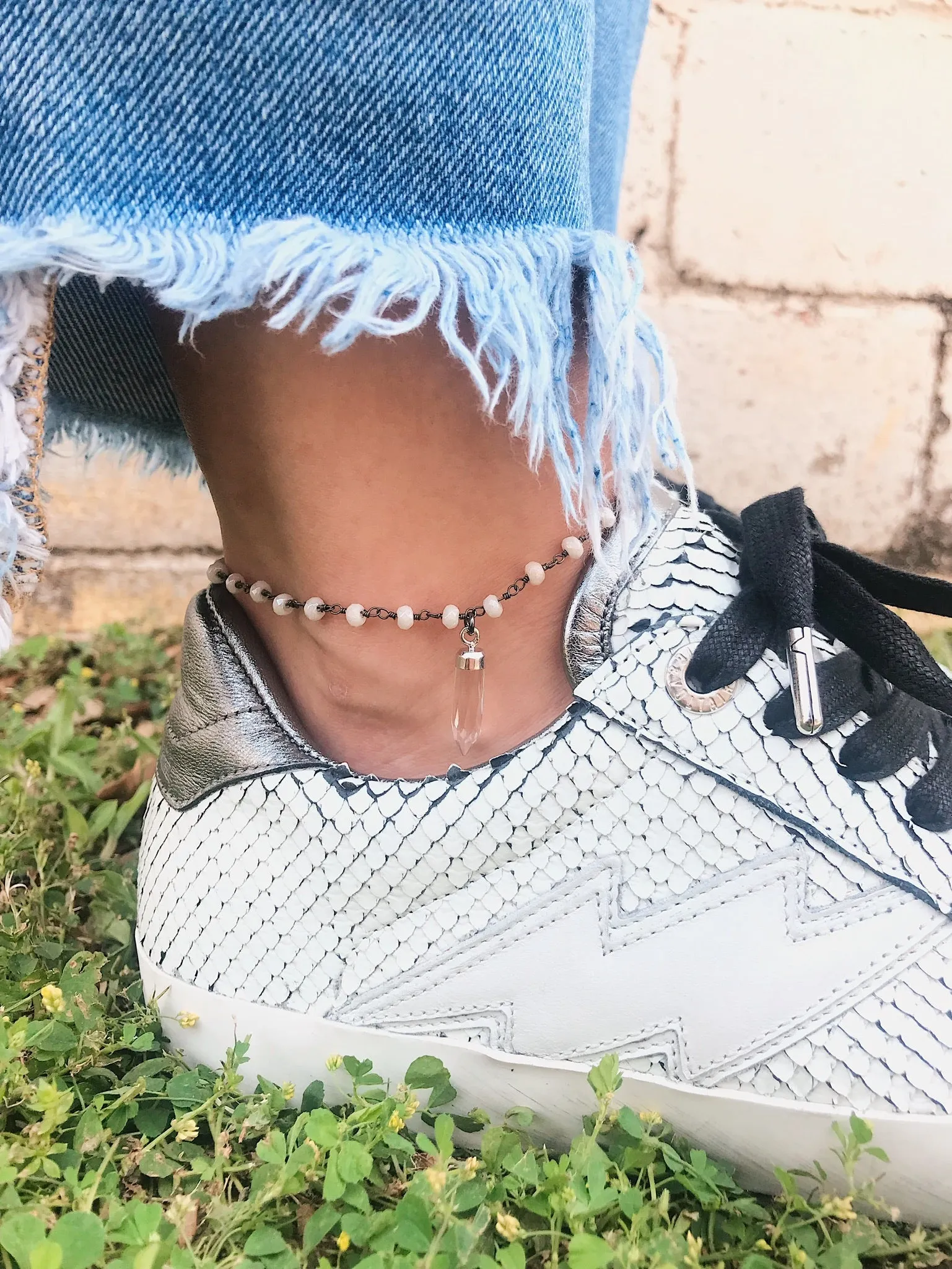 Anklet Charm // Gunmetal