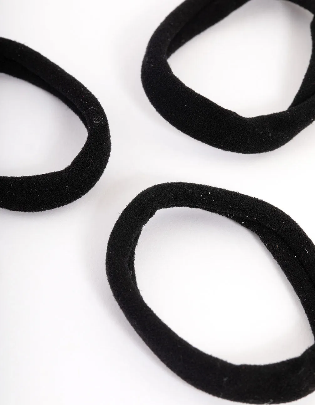 Black Fabric Hair Tie Pack