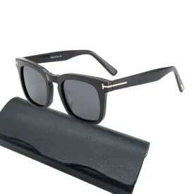 Black Mask Men's Full Rim Square Acetate Polarized Sunglasses Ft751