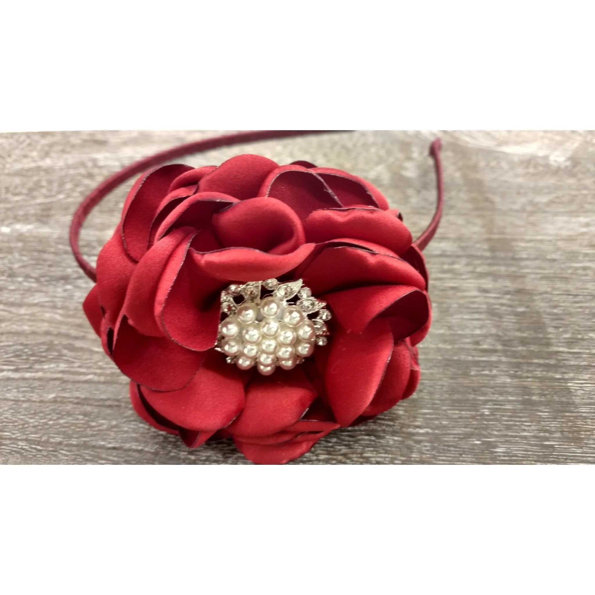 Casablanca Fleur Satin Hard Headband