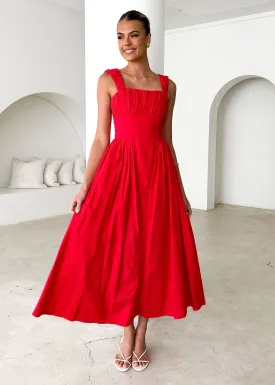 Catania Maxi Dress - Red