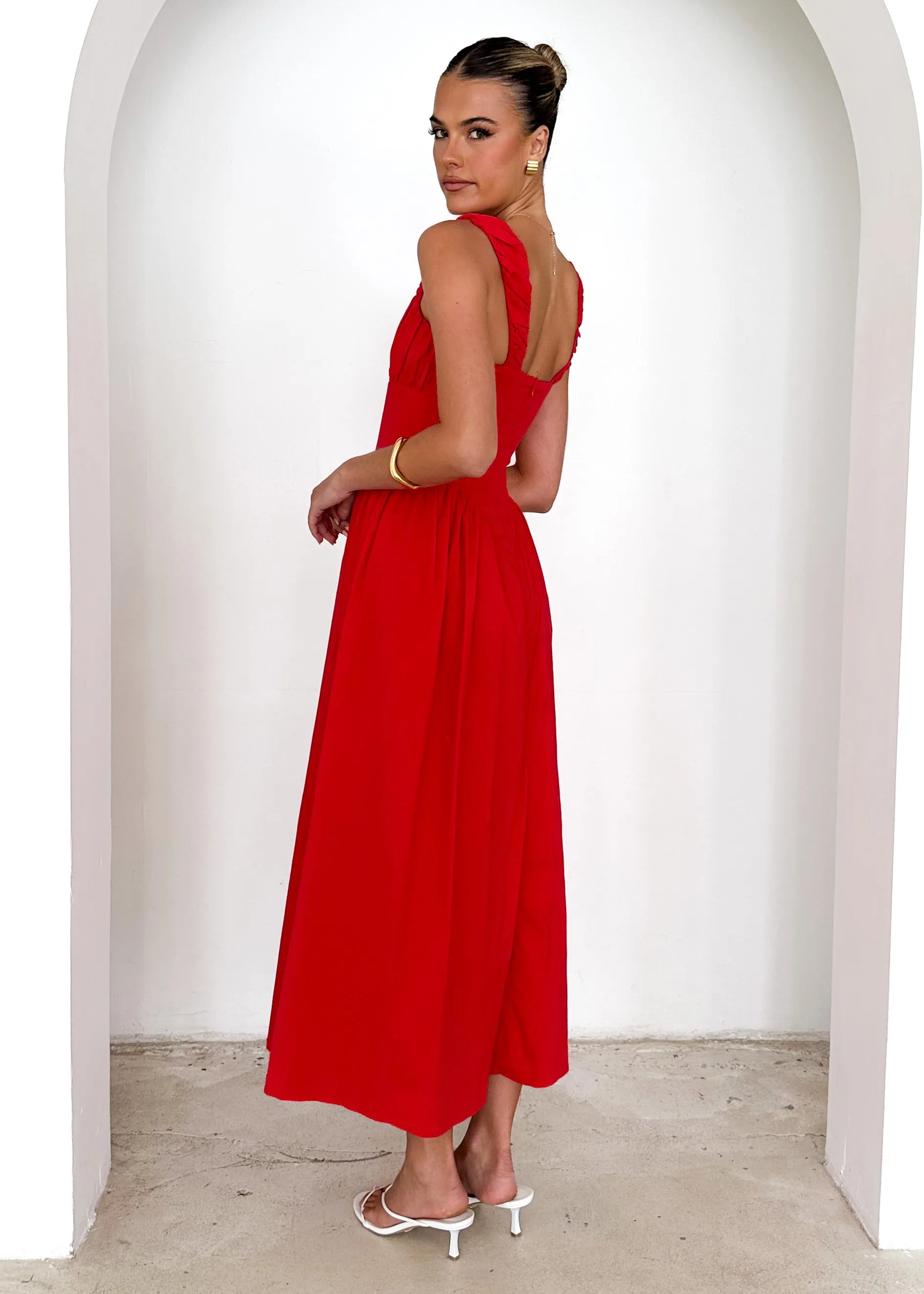 Catania Maxi Dress - Red