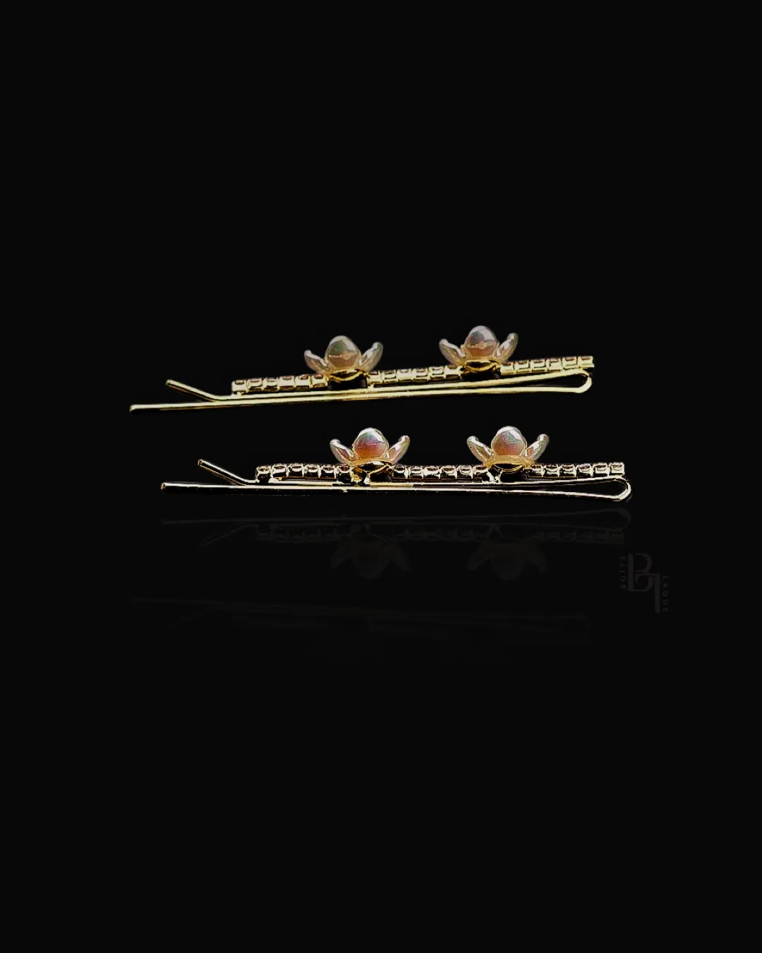 Cherry Blossom 14K Crystal Bobby Pin Set