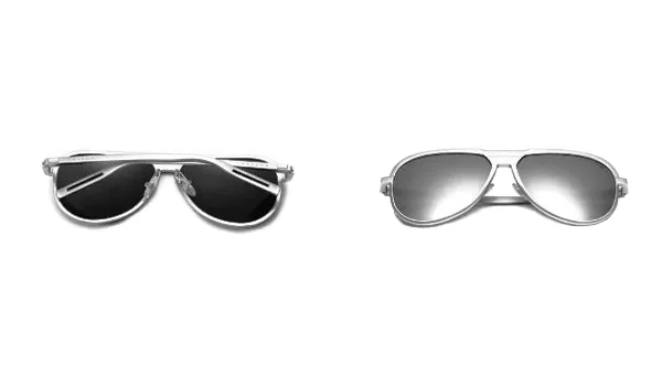 Classy Men Silver Polarized Luxury Aviators