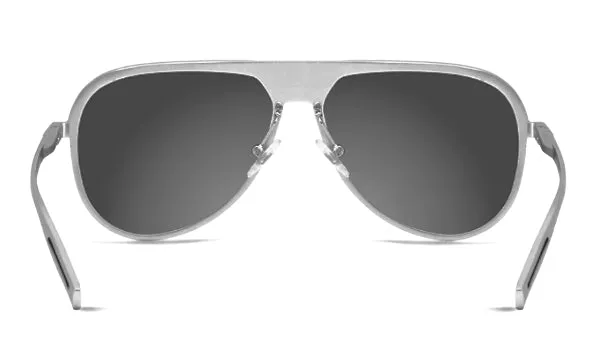 Classy Men Silver Polarized Luxury Aviators