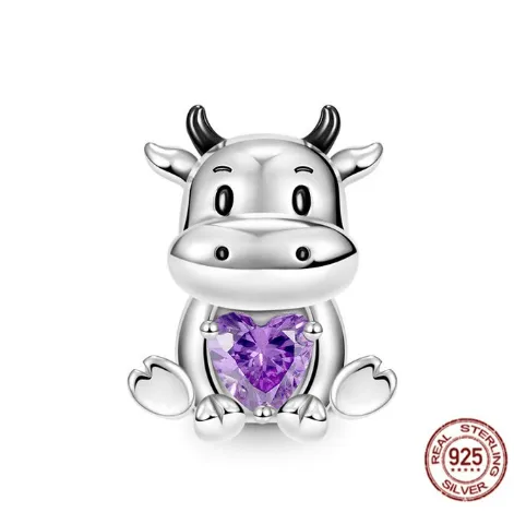 Cow & Llama & Horse Charms for Pandora Style Bracelets Sterling Silver Farm Animal Charms