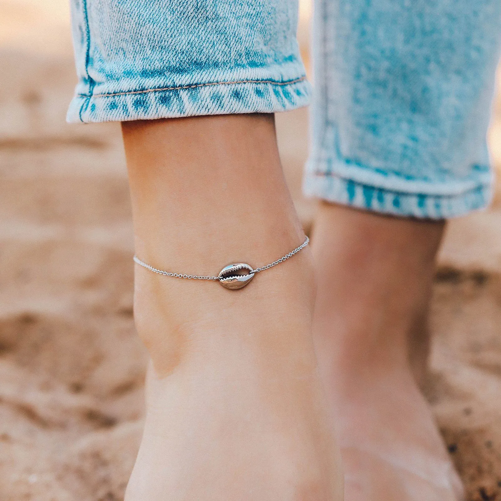 Cowrie Chain Anklet