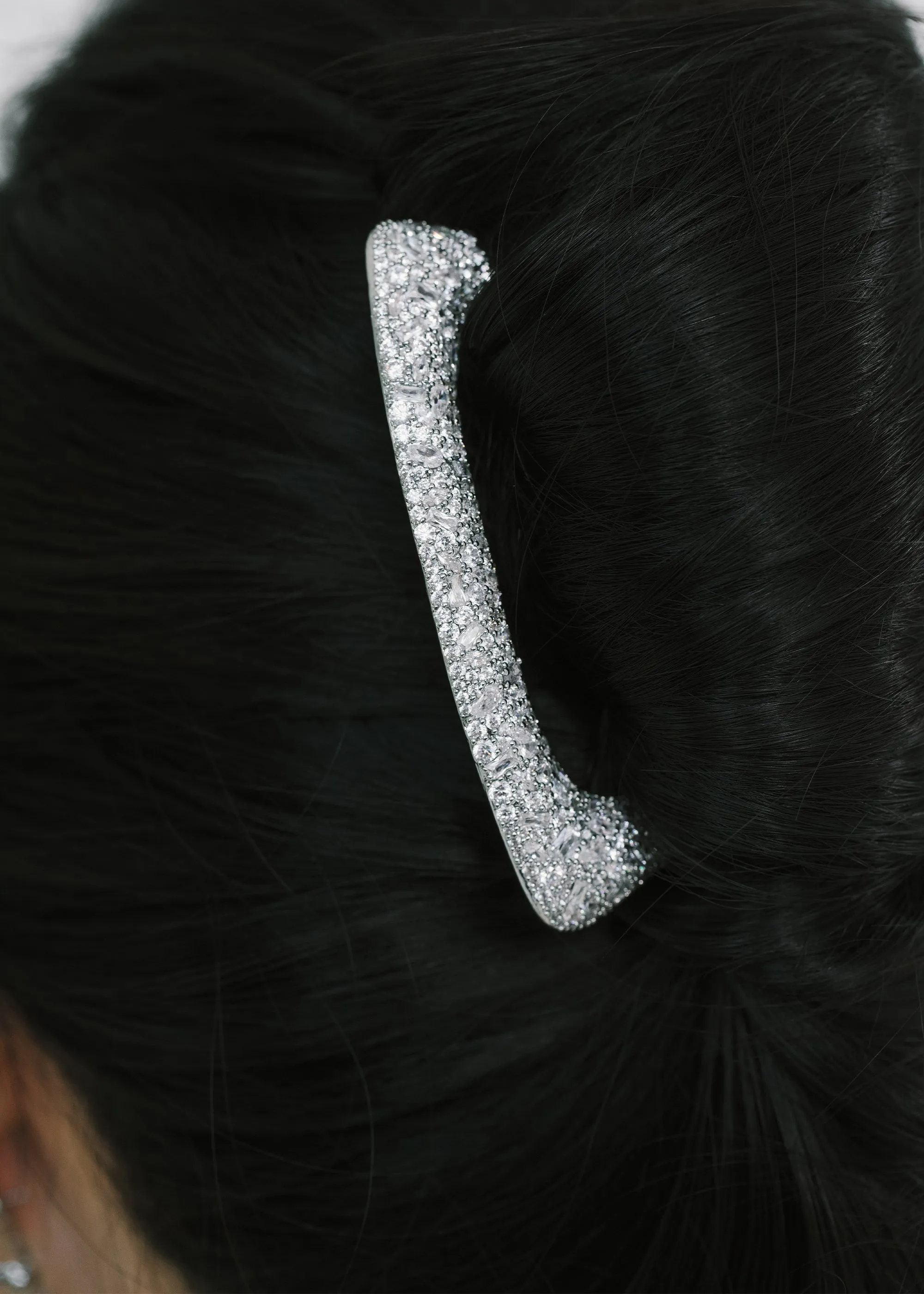 Czarina Hairpin -- Crystal