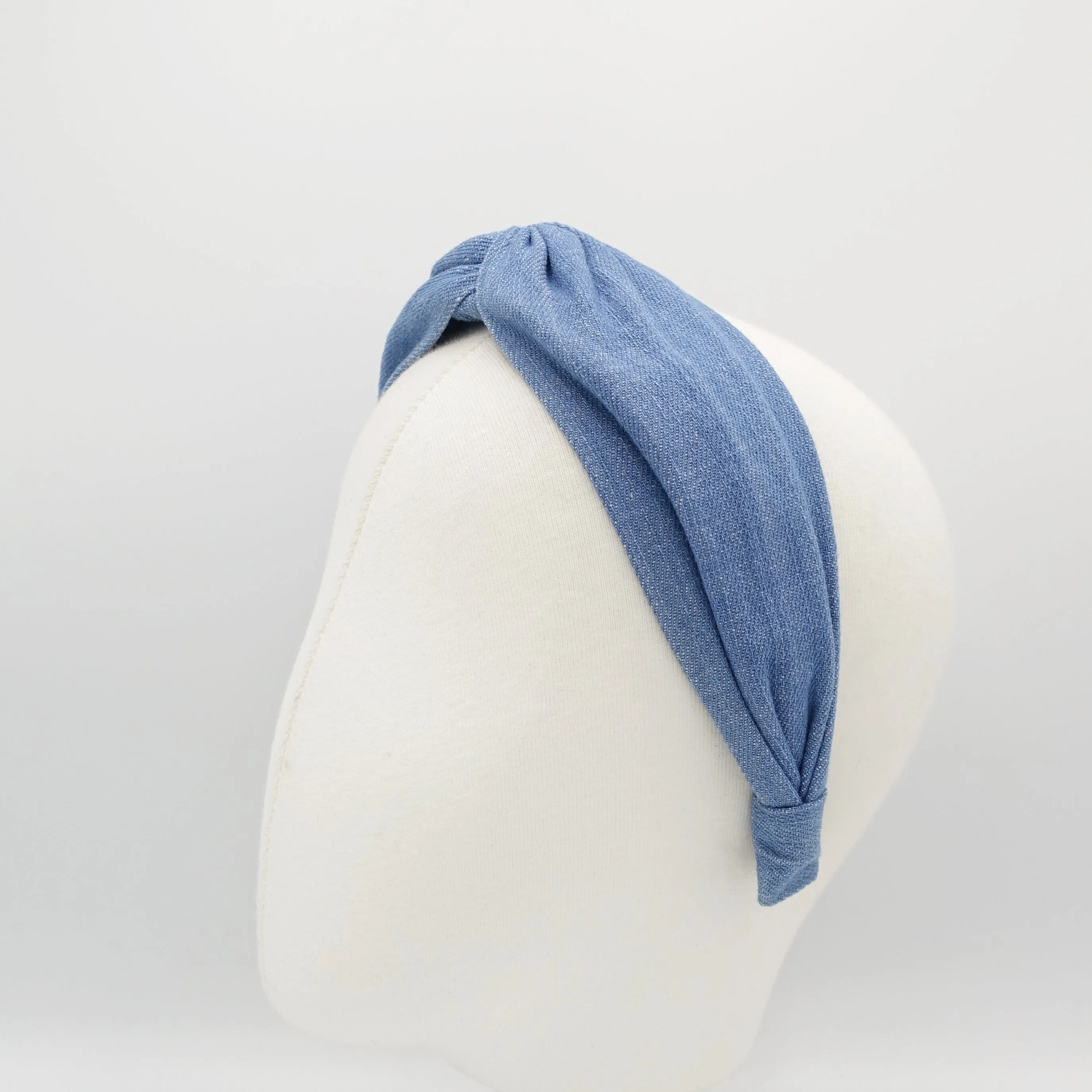 denim twisted headband cross casual cotton hairband women hair accessory