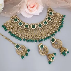 Dipika Necklace Set Green