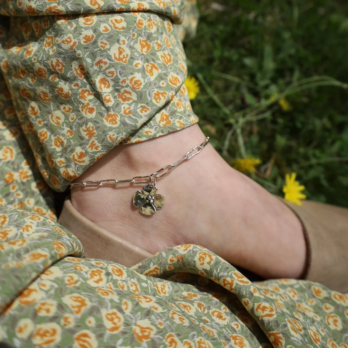 Dogwood Charm Anklet