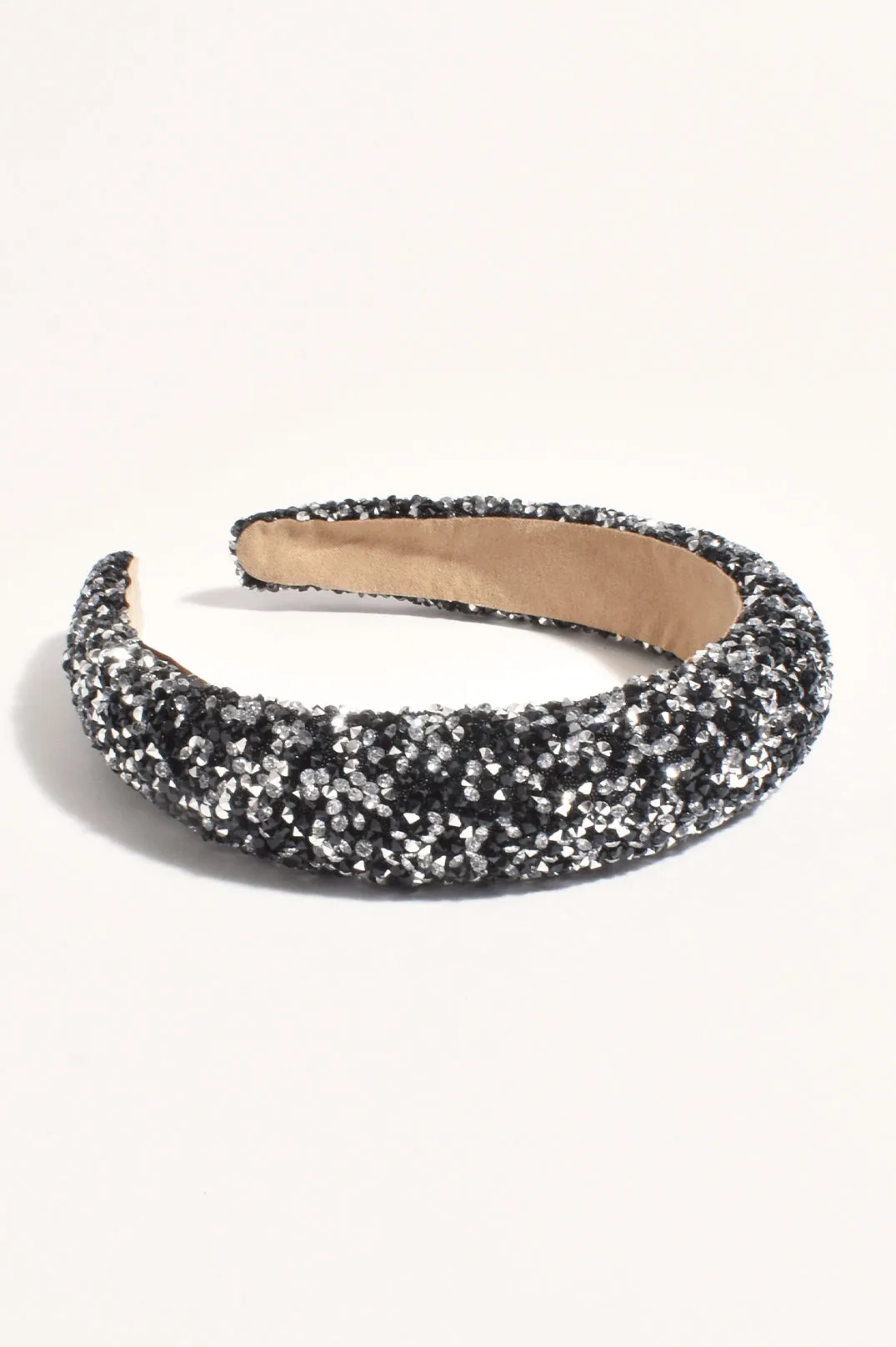 Dressy Diamante Event Headband Black