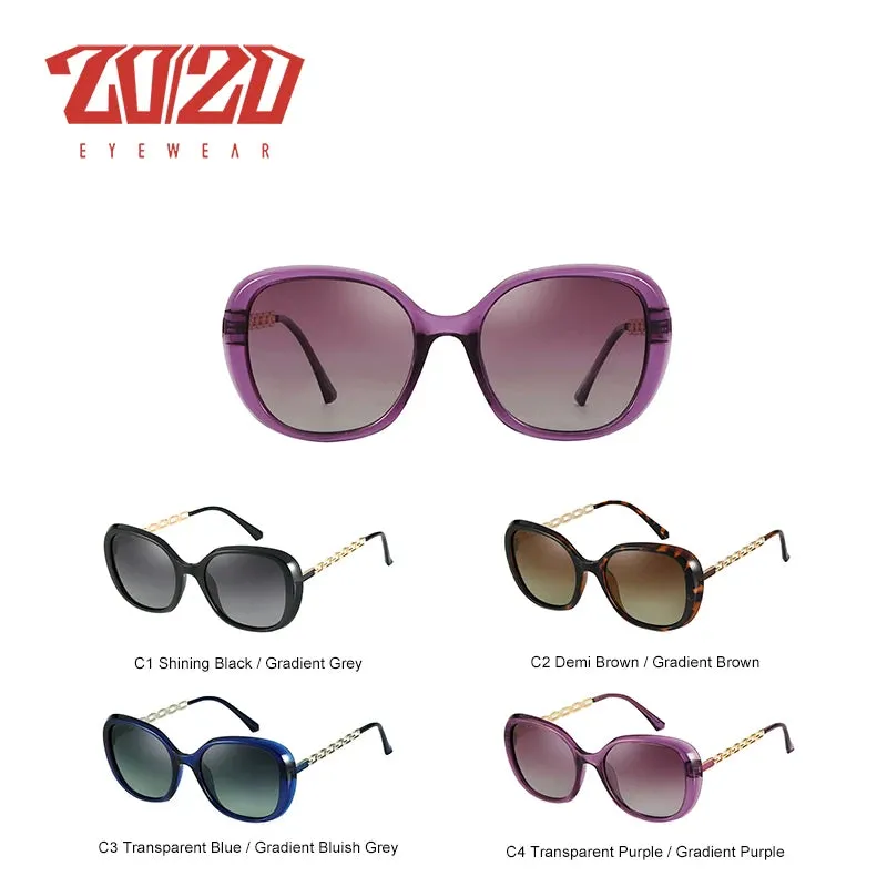 Elegant Ladies Polarized Sunglasses - UV400 Protection, Butterfly Frame