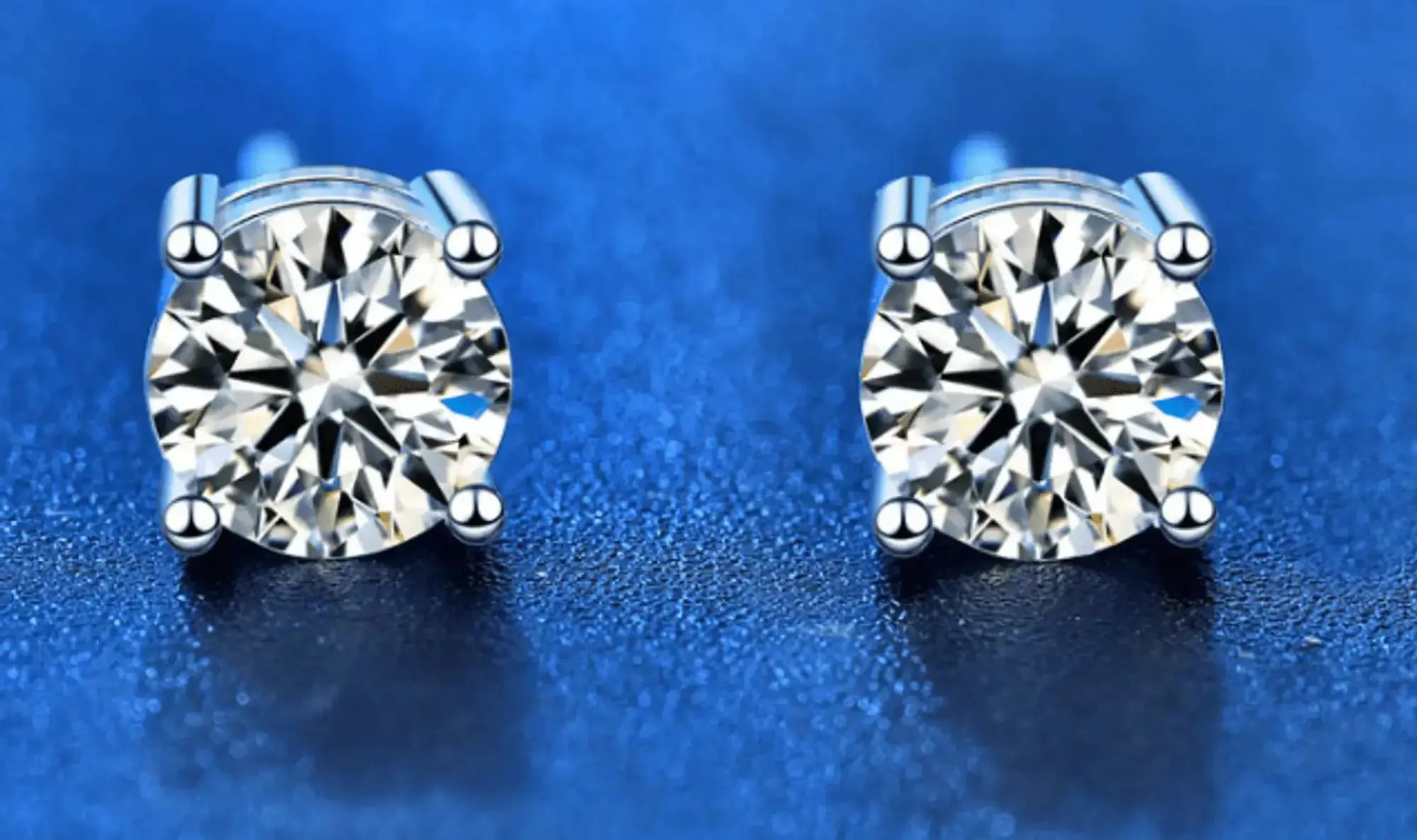 Elegant Moissanite Stud Earrings