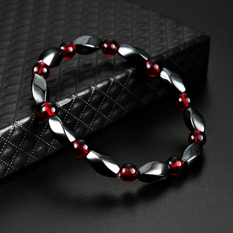 Fashion Red Hematite Charm Bracelets