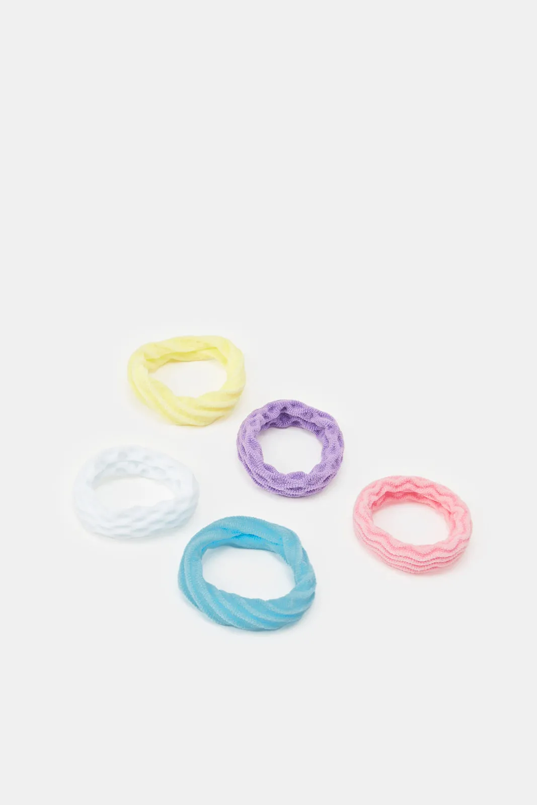 Girls Assorted Embellished Hair Tie Set (5 Piece)