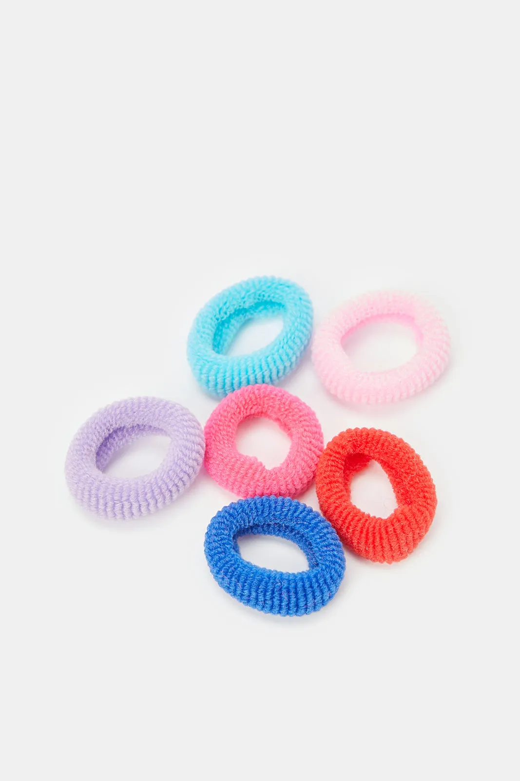 Girls Assorted Textured Hair Tie Set With Silicone Comb Box  (9 Piece )