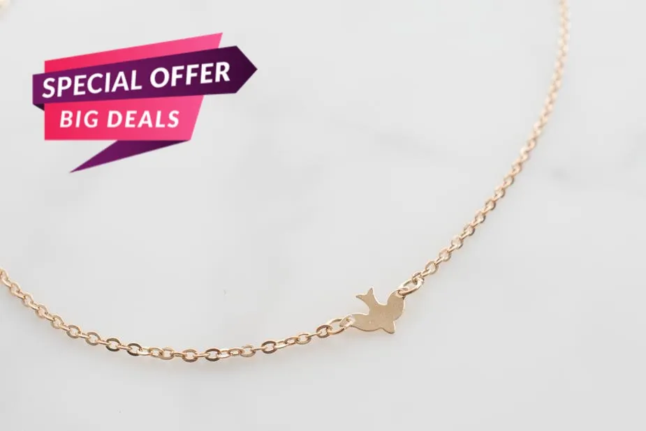 Gold Bird Necklace