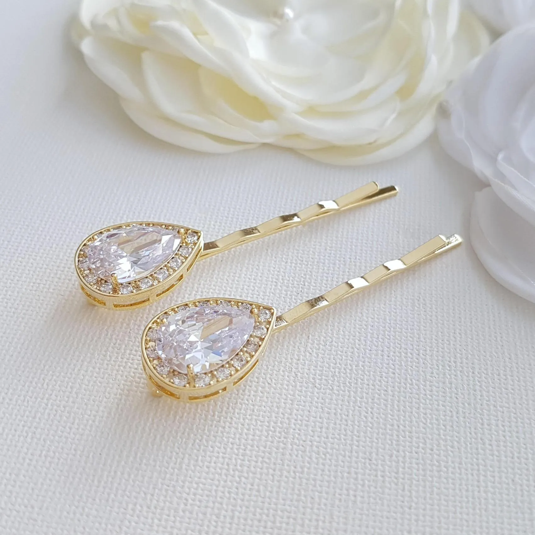 Gold Bridal Hair Pins- Evelyn