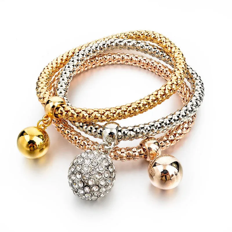 Gold Filled Charm Bracelets For Women Pulseiras Luxury Love Bracelet Fashion Multilayer Bracelet