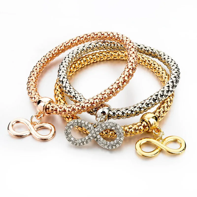 Gold Filled Charm Bracelets For Women Pulseiras Luxury Love Bracelet Fashion Multilayer Bracelet