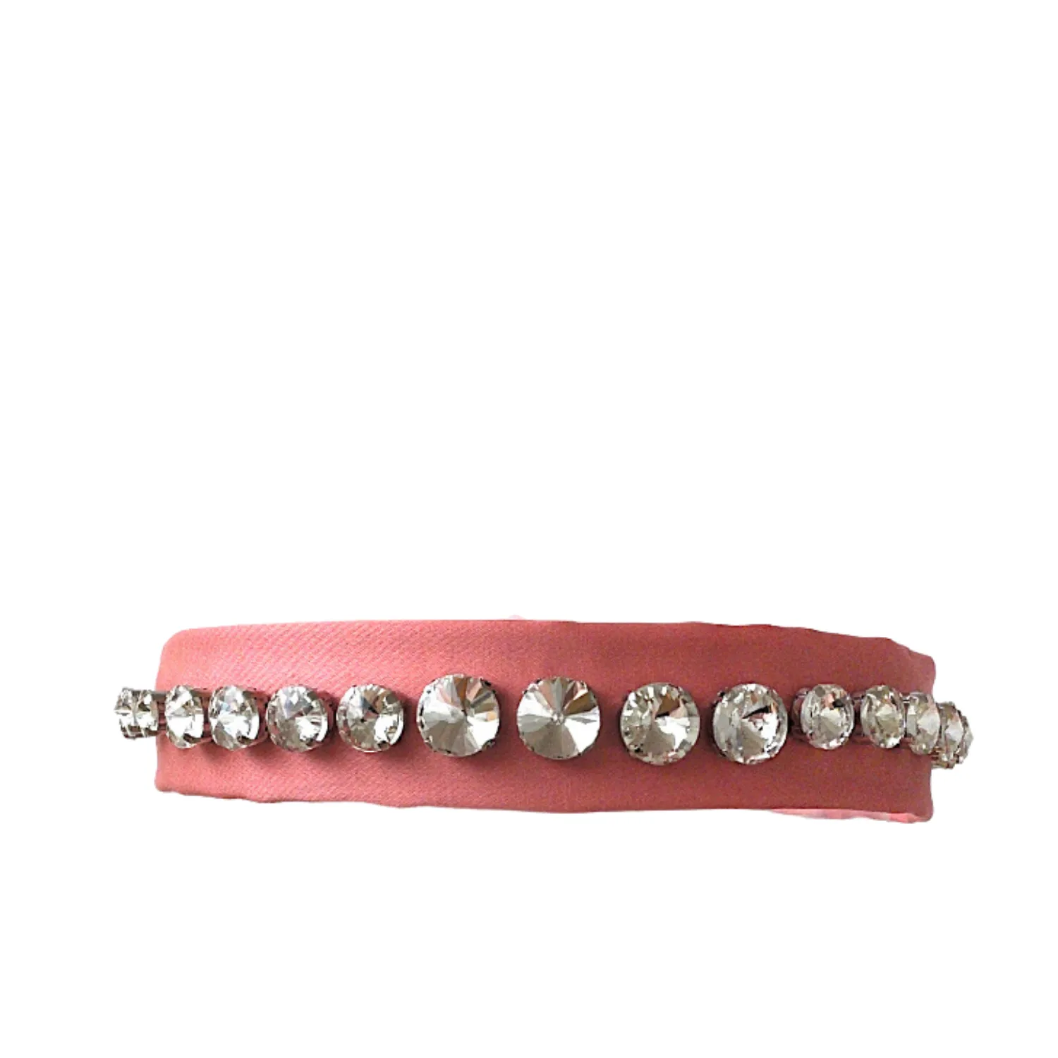 Halo Luxe Isabella Embellished Tie Back Headband - Coral