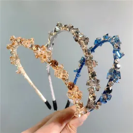 Jewelry Dongdaemun Crystal Rhinestone Headband French Elegant Headband Banquet Hairpin Headband Hair Pressing Female Headdress