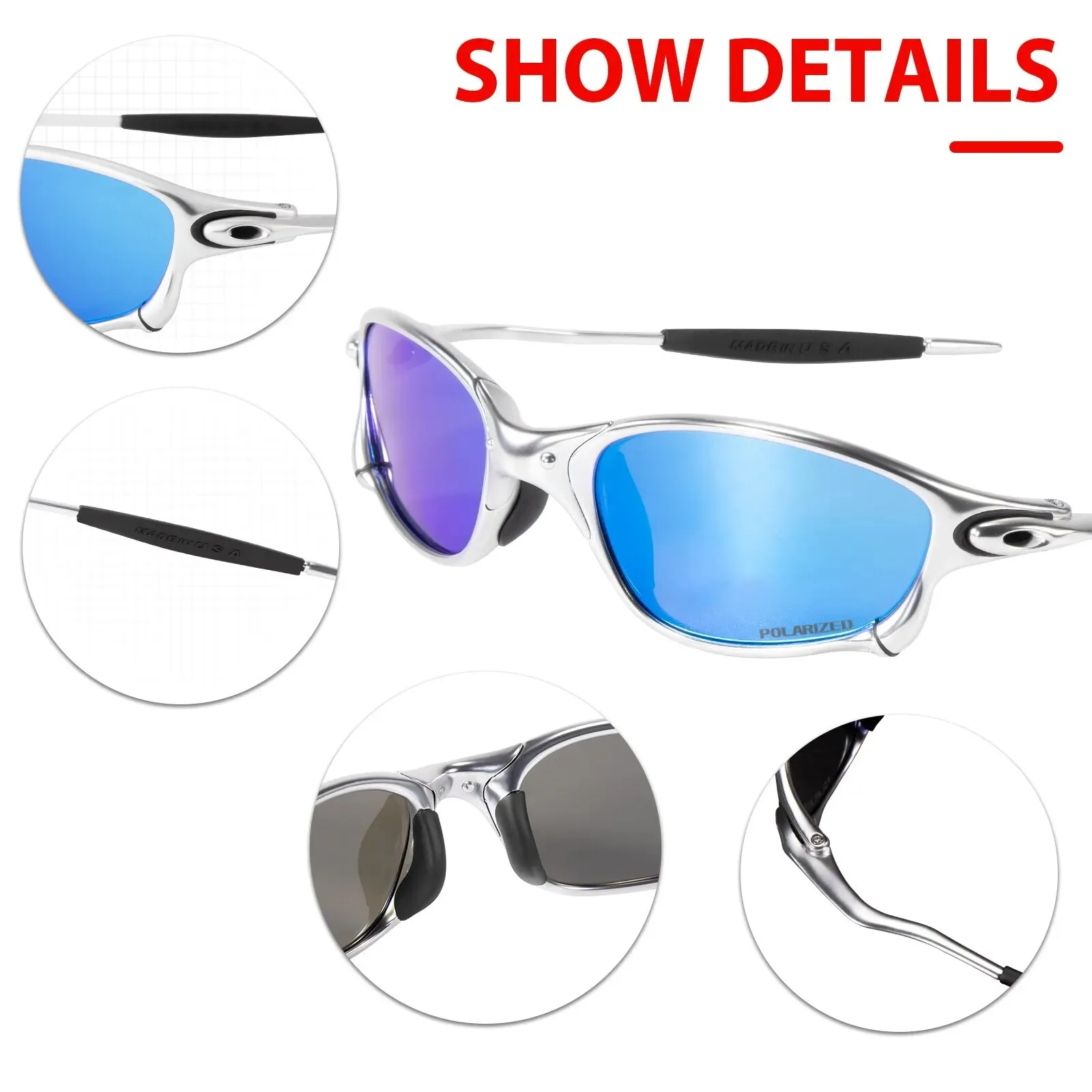 Kapvoe Polarized Sunglasses Men Cycling Fishing Driving Glasses Outdoor Sports UV400 Sun Glasses Eyewear Male Women Goggles