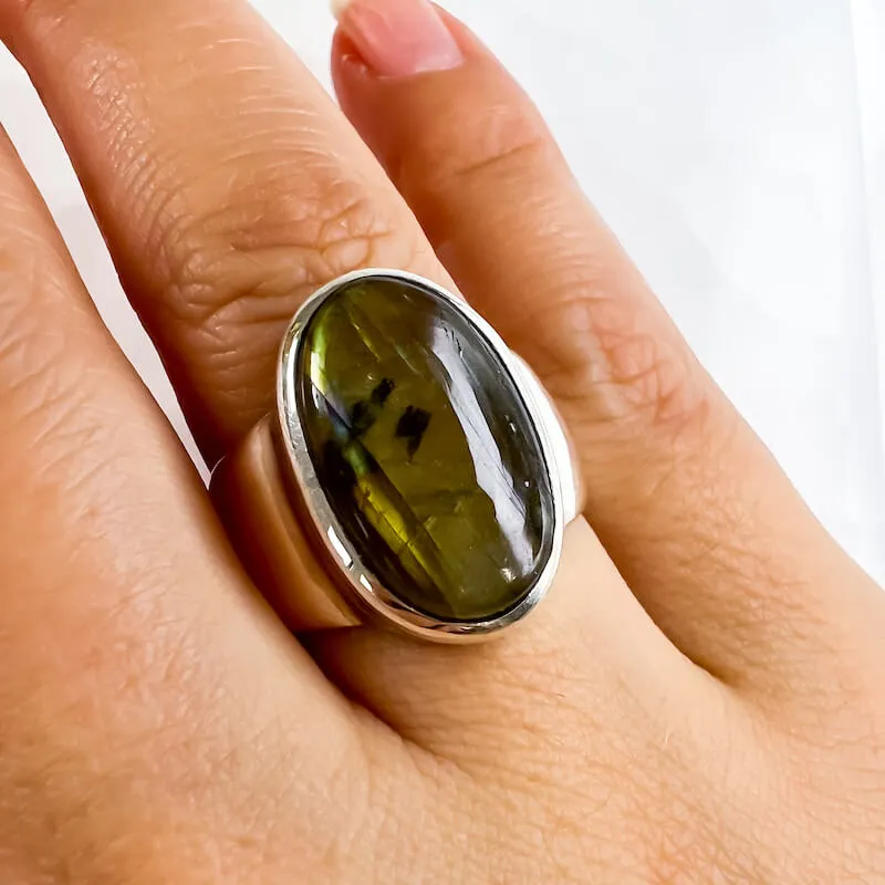 Labradorite Sterling 925 Silver Ring