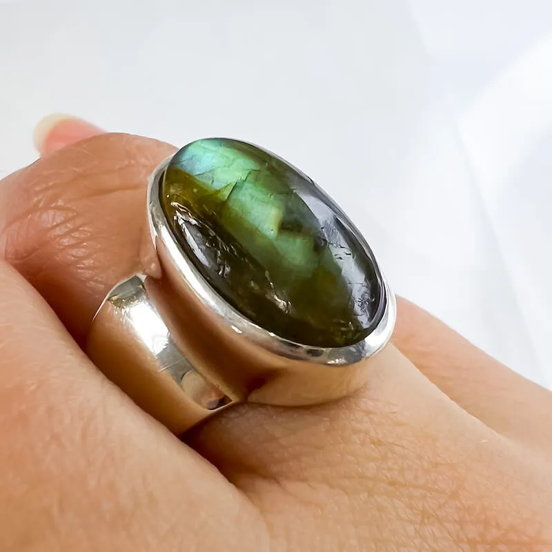 Labradorite Sterling 925 Silver Ring