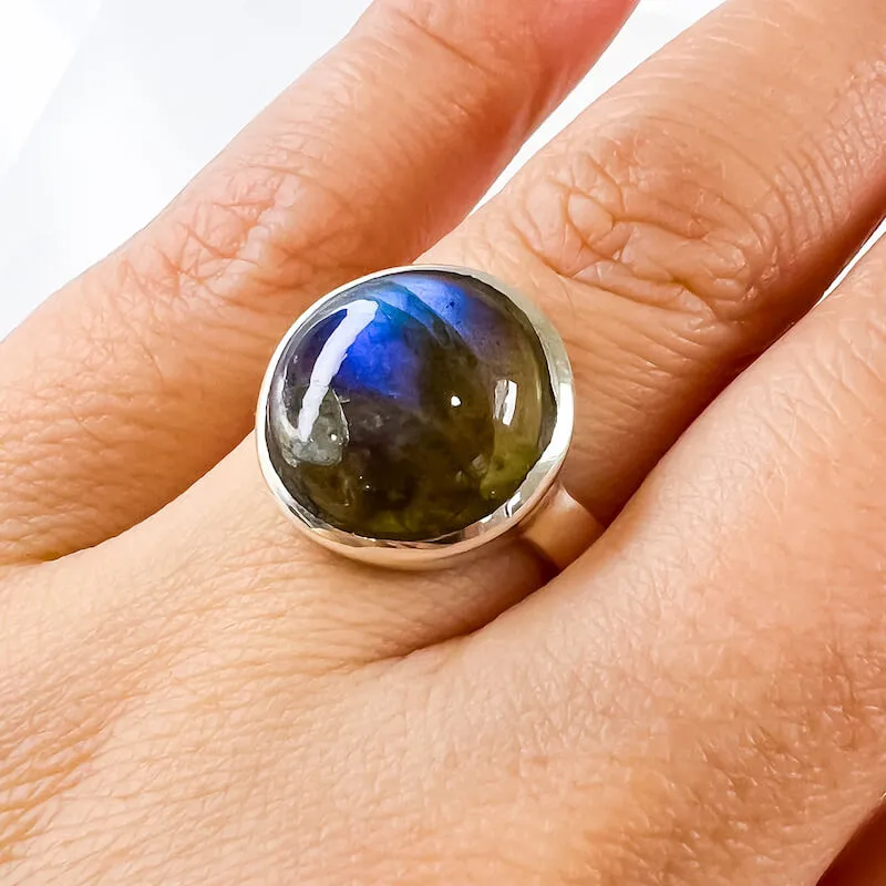 Labradorite Sterling 925 Silver Ring