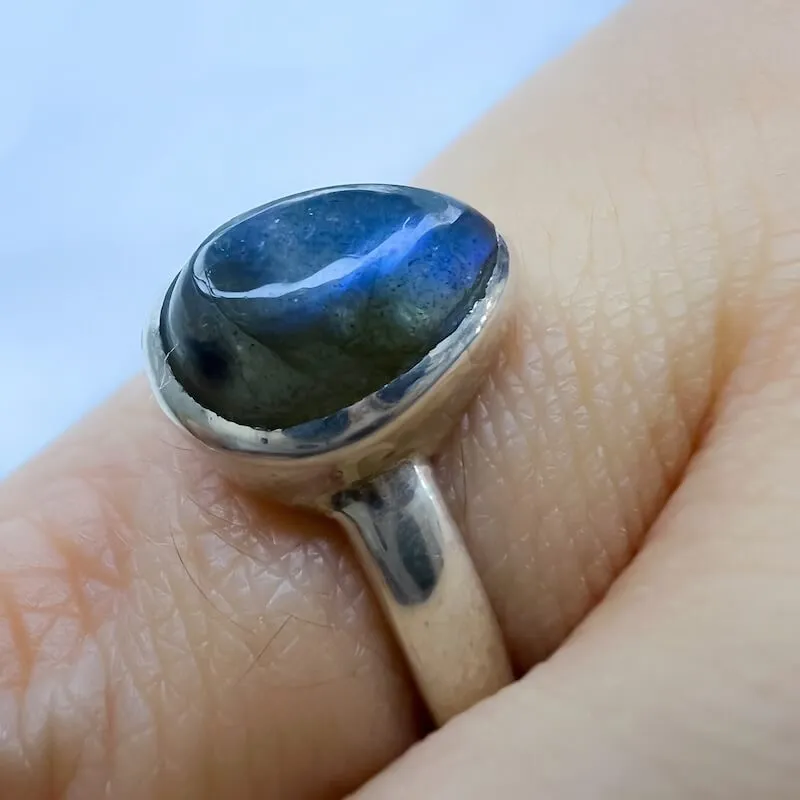 Labradorite Sterling 925 Silver Ring