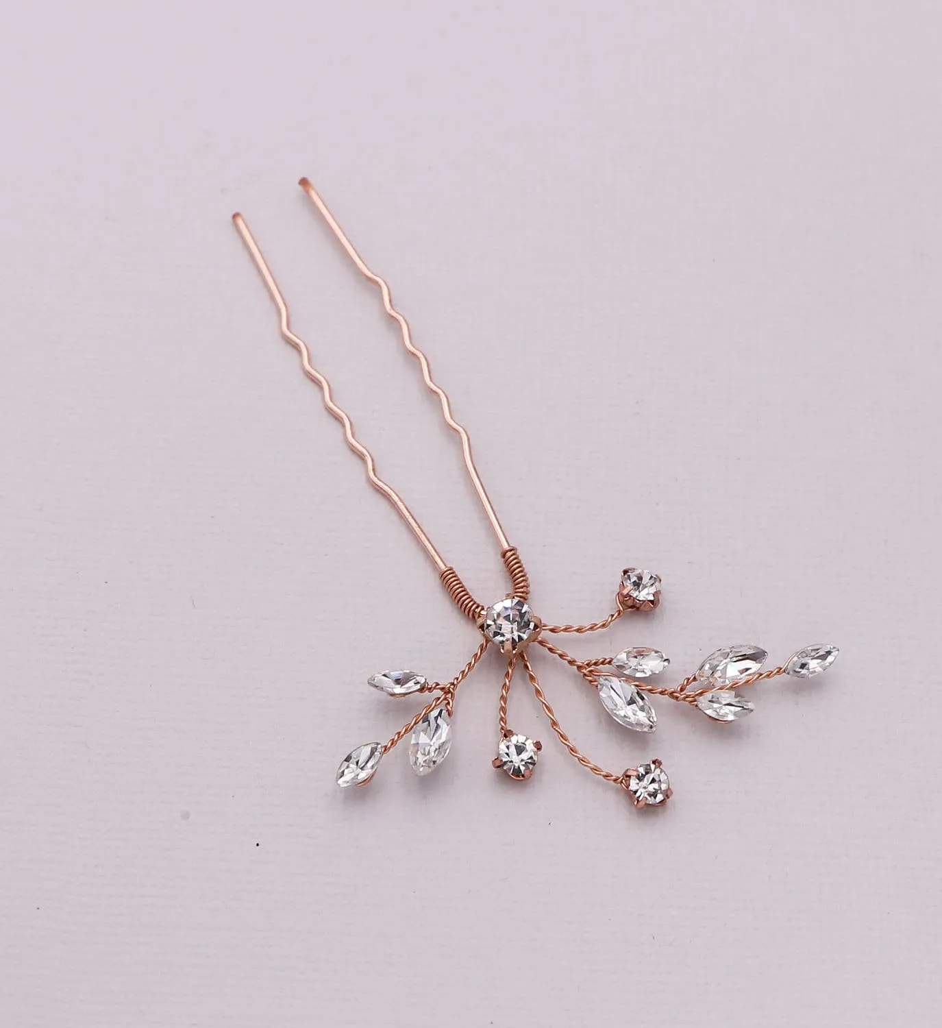 Layla Crystal Hairpin Set of 3