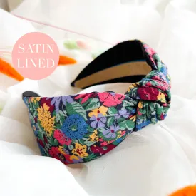 Liberty Malvern Meadow Satin Lined Knot Headband