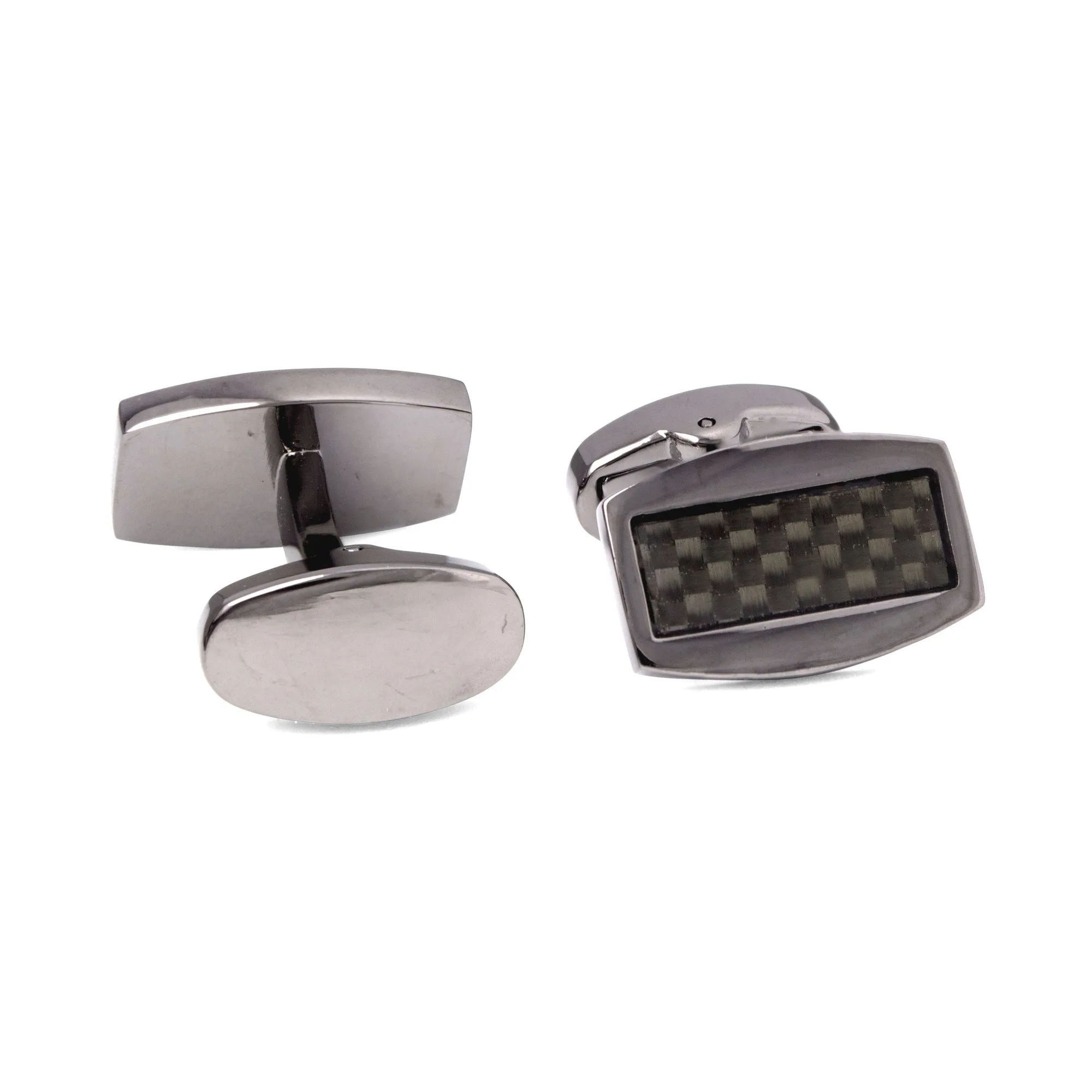 MarZthomson Carbon Fiber Cufflinks in Gunmetal (Online Exclusive)